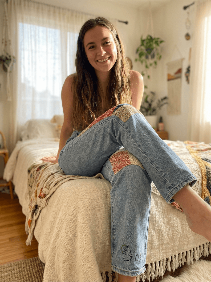 Patchwork Quilt Jeans 3