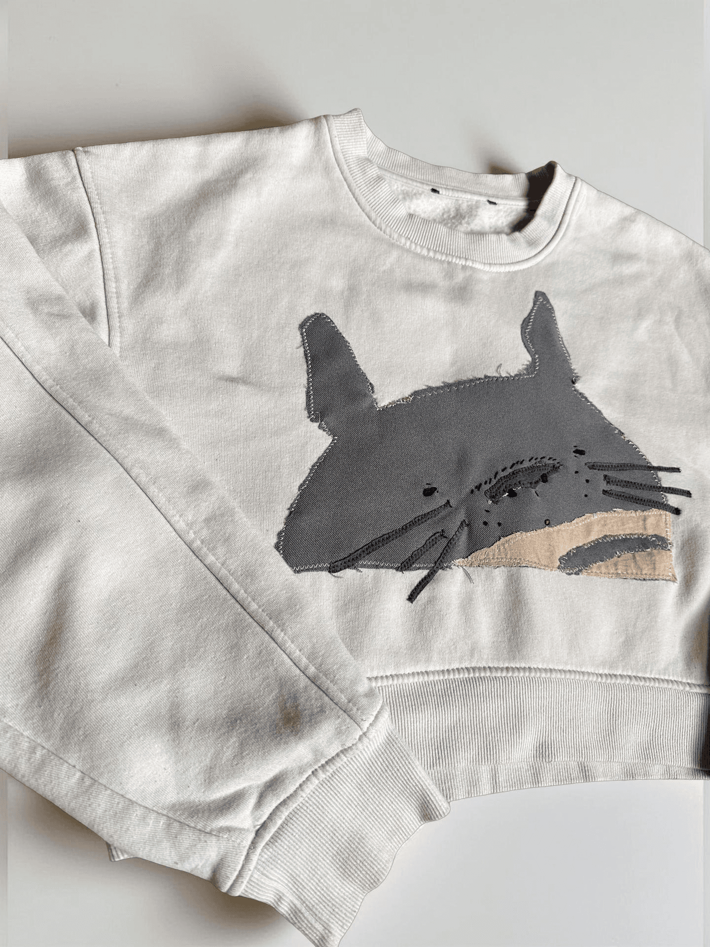 Totoro Embroidered Sweatshirt 2
