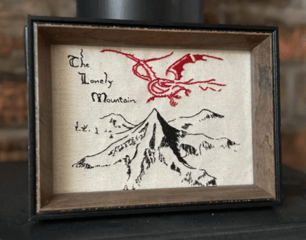The Lonely Mountain Hobbit inspired frame 2