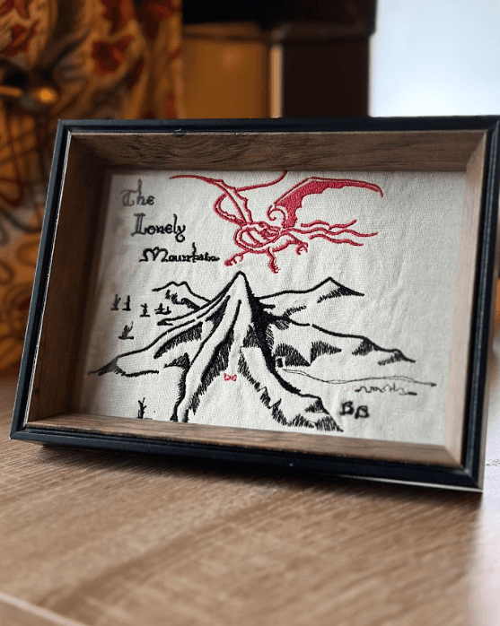 The Lonely Mountain Hobbit inspired frame